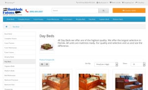 Opencart Web Design For Bunkbeds Futons and More: Category Page